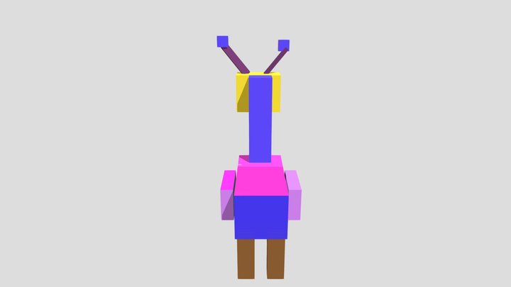 Llama 3D Model
