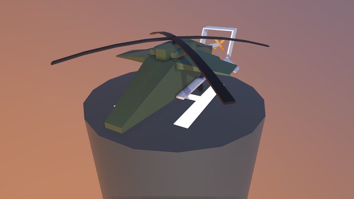 Helicopter Draft 3D Model