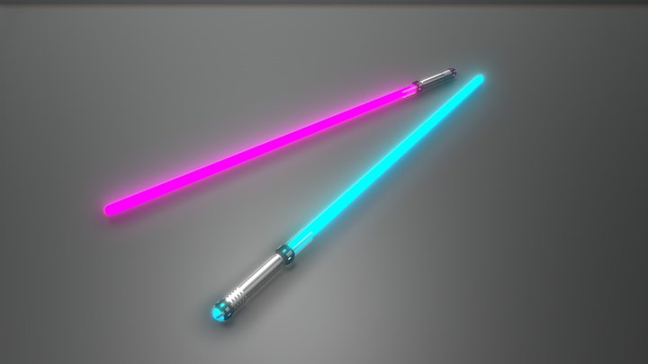 Lightsaber Custom Design 3D Model