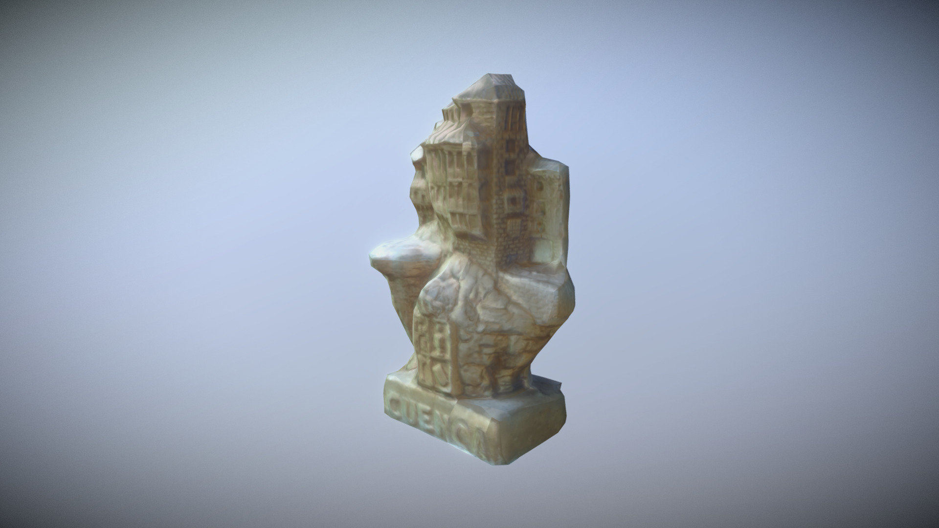 photogrammetry Recuerdo De Cuenca low poly