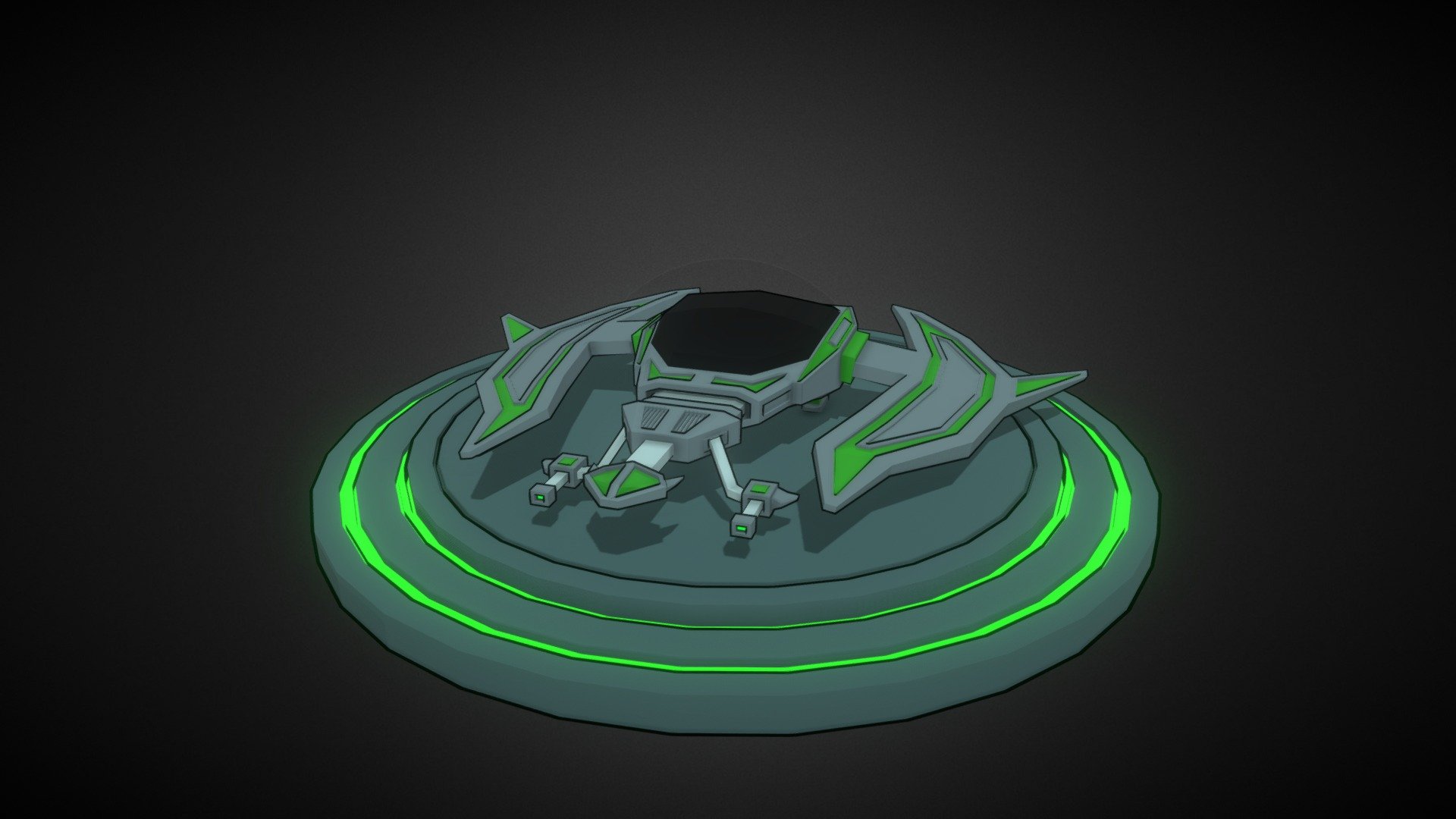 lowpoly Space Ship