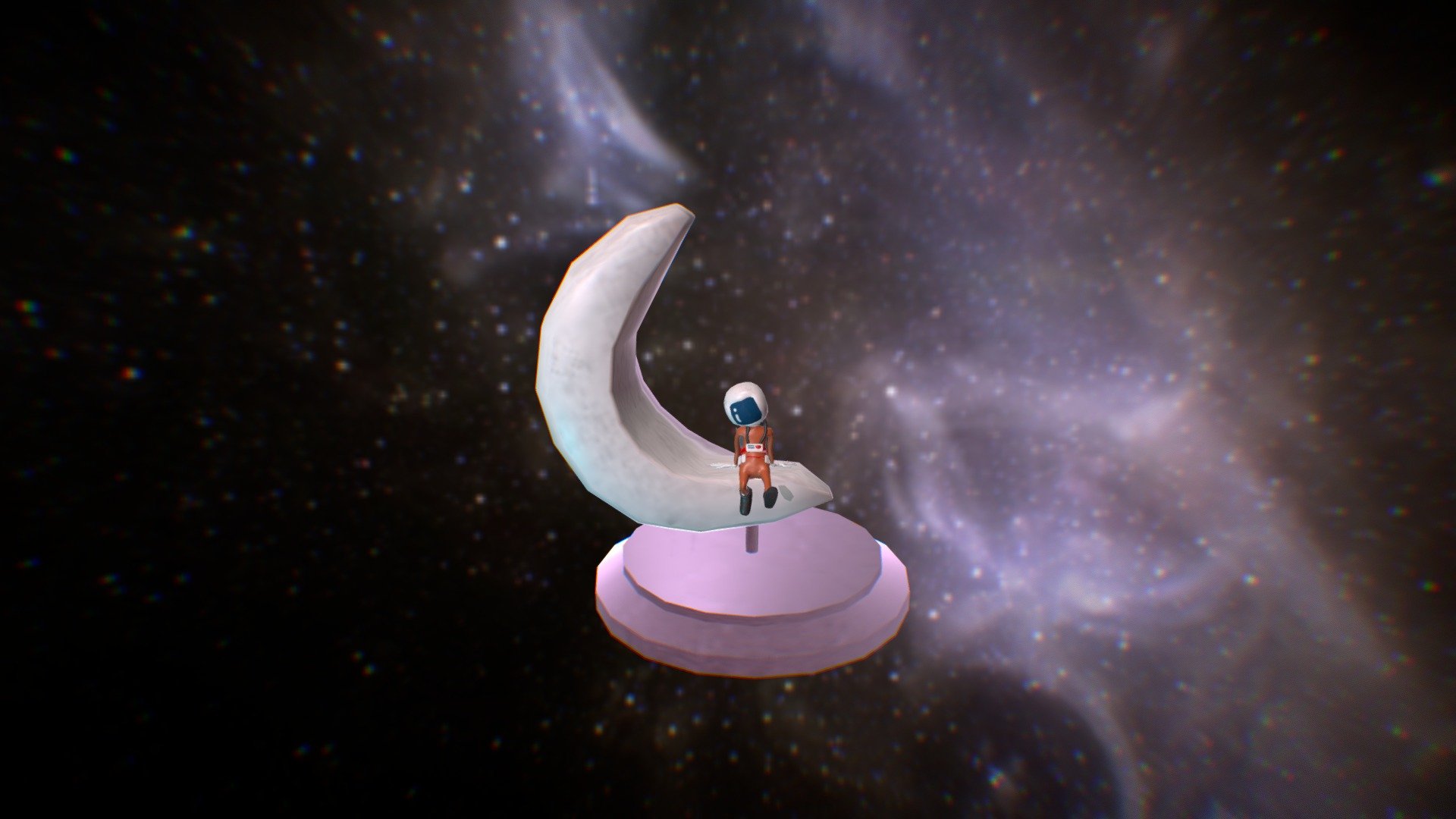 Animated Astronaut Trinket
