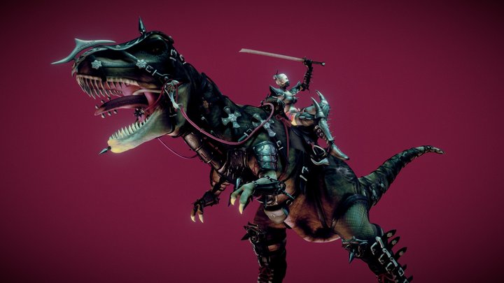 Bondage Fantasy Dino Ninja (joke!) 3D Model