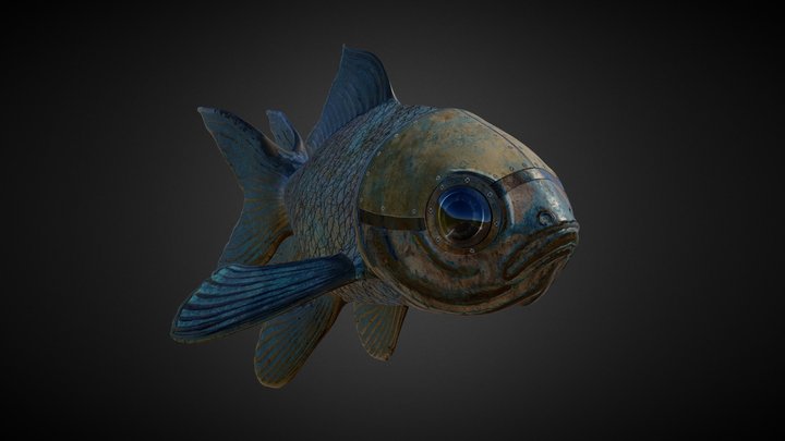 Steampunk Fish 3D Model
