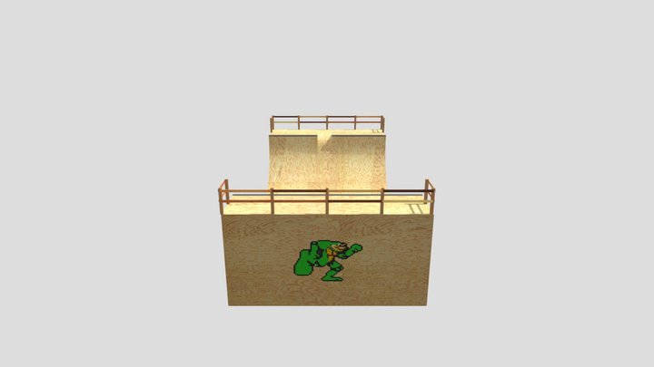 UV halfpipe 3D Model