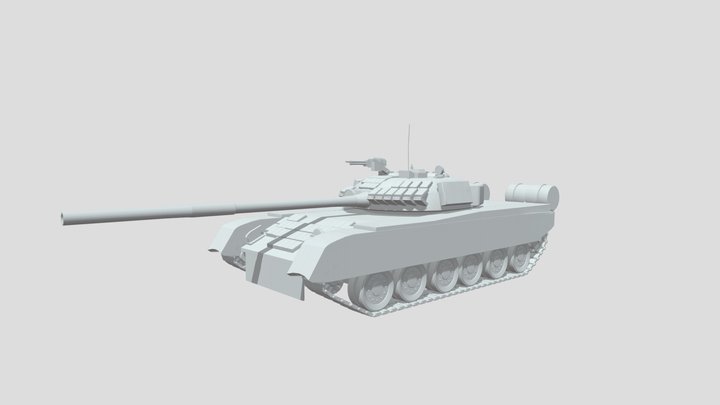 Ukrainian T80 3D Model