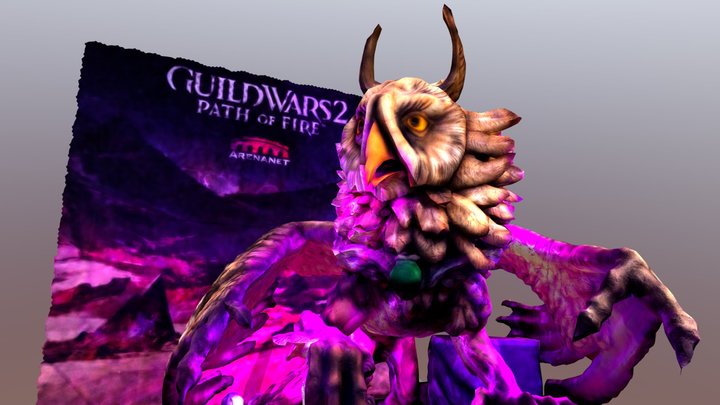 PAX 2018 Guild Wars 2 Griffon (Higher Poly) 3D Model