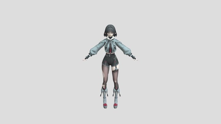 Jane Doe en fbx para Prisma3D 3D Model