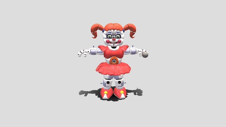 Circus Baby VR Fixed 3D Model