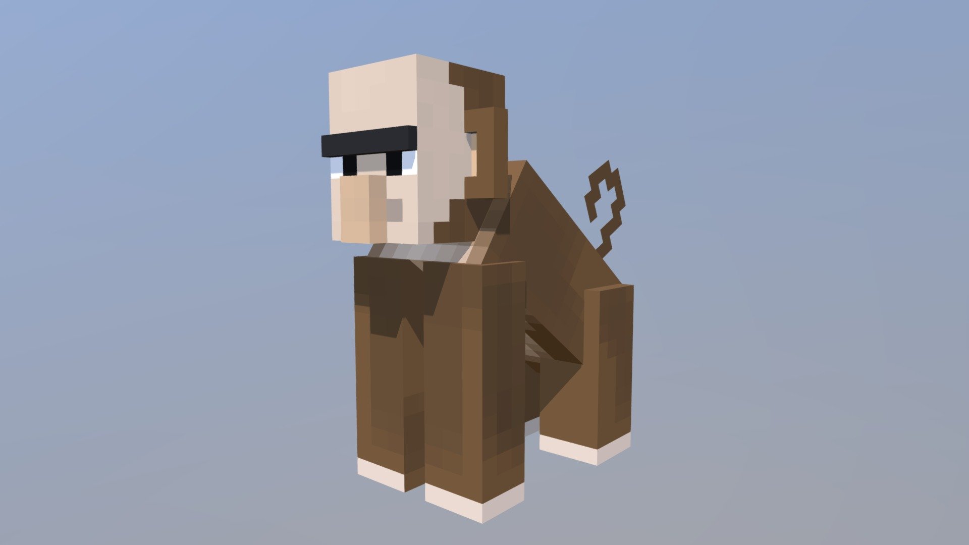 Minecraft - "Testificate Monkey" - 3D model by Crafty-Adventurer.