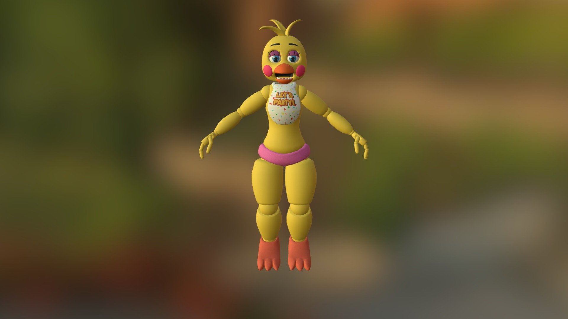 Toy Chica - Download Free 3D model by TheAwesomeNightAnimator  (@TheAwesomeNightAnimator) [aaf335c]