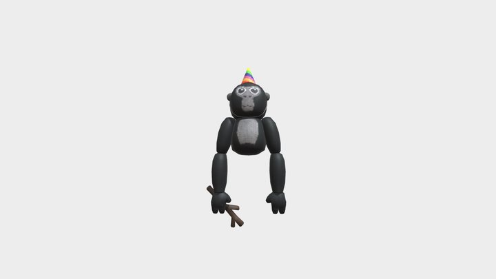 Gorilla Tag Plush Rigged 3D Model