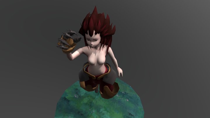 Kitsune Child 3D Model