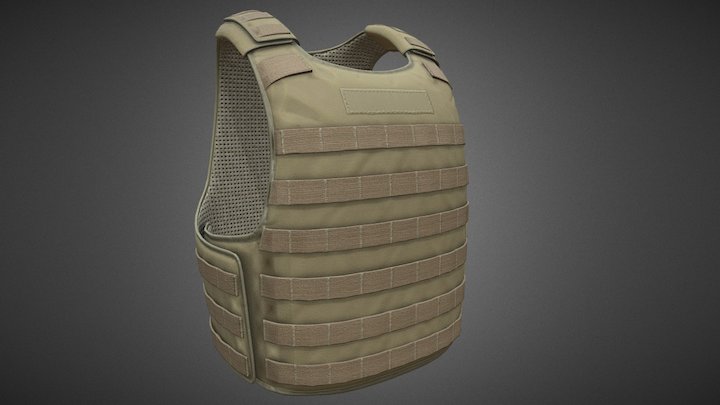 Bullet Proof Vest 3D Model