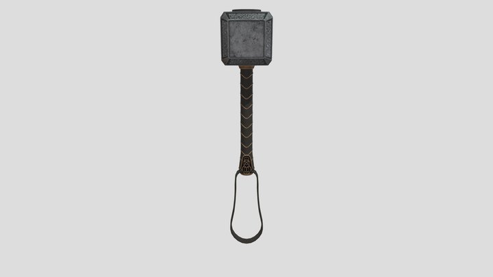 Thor Hammer 3D Model