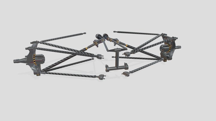pushrod suspension 3D Model