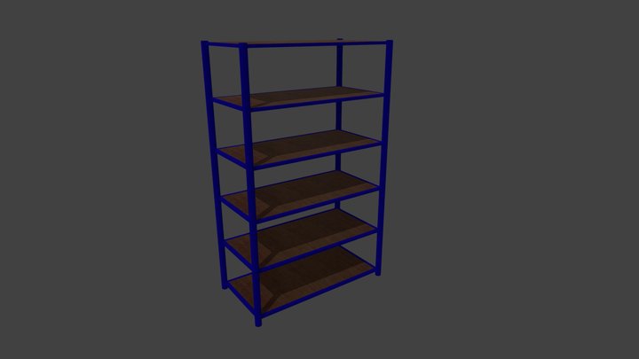 Industrial Shelf 3D Model