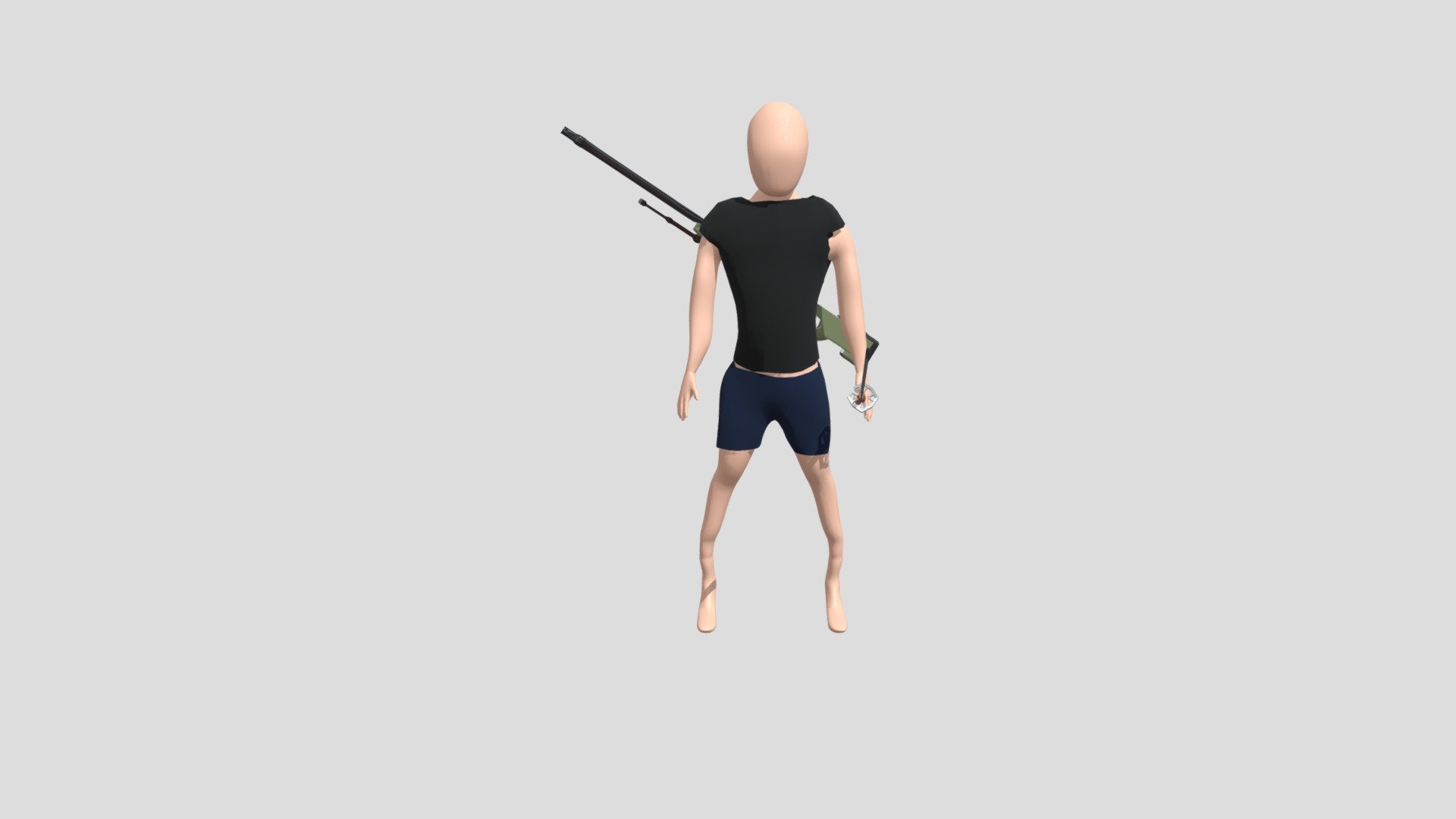 Cuerpo humano low poly