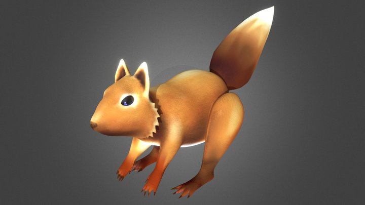 Osku the space Squirrel 3D Model