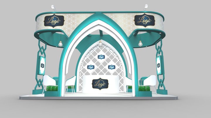 EXHIBITION STAND SWH 3D Model