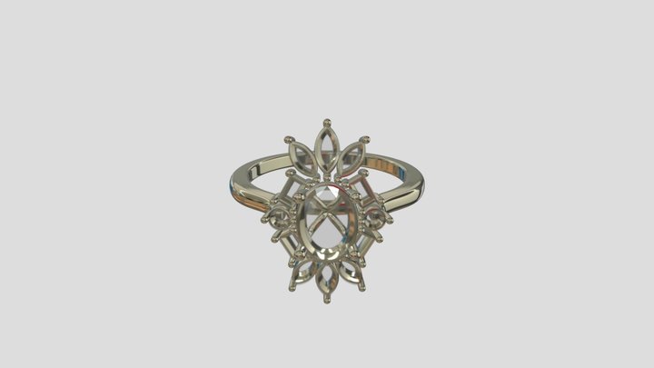 ADRG027 goldring wedding engagement luxury – Free 3D Model STL