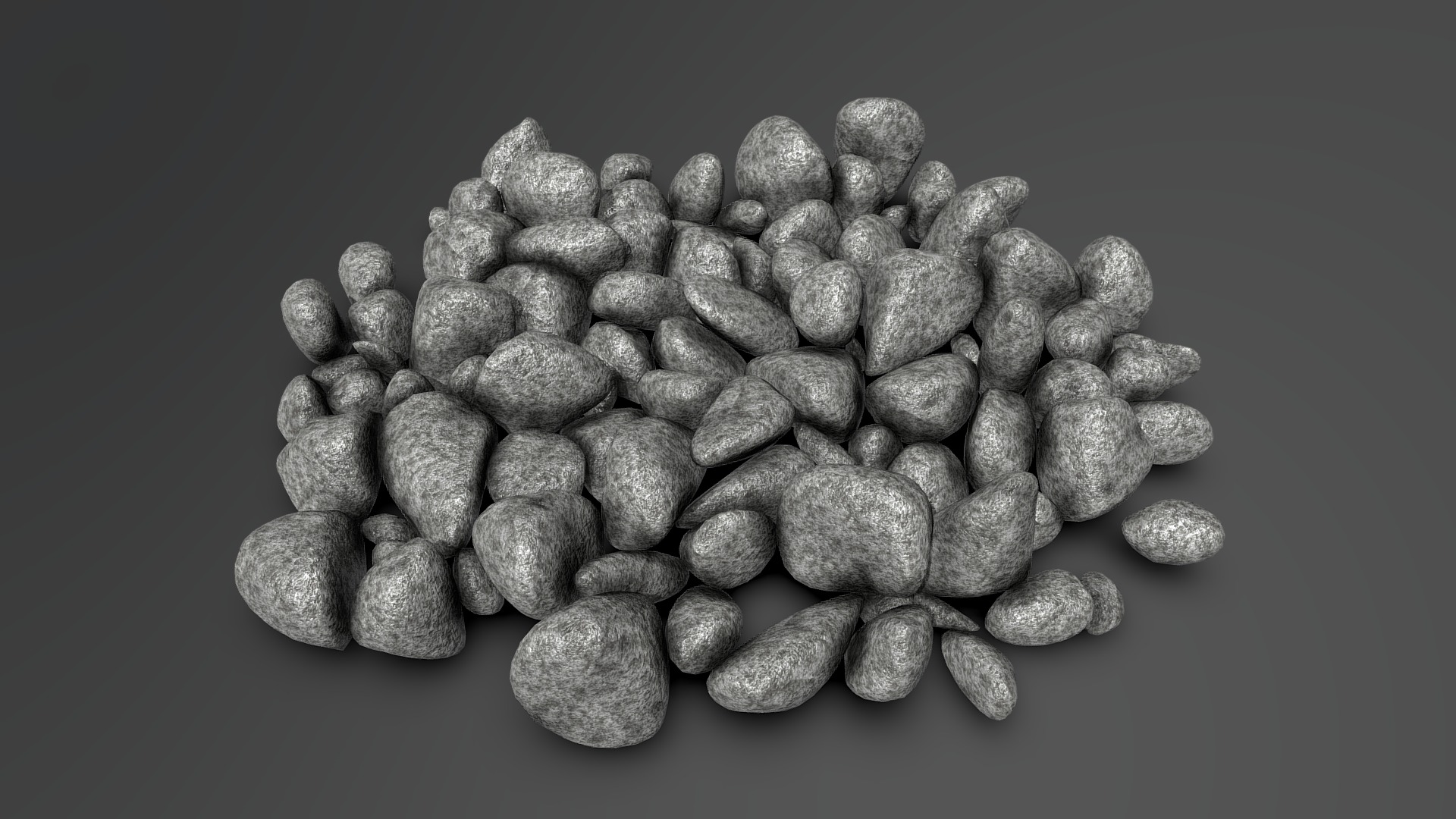3D model River Rock - This is a 3D model of the River Rock. The 3D model is about a pile of rocks.
