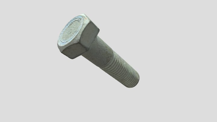 Screw bolt M18 key width 27 3D Model