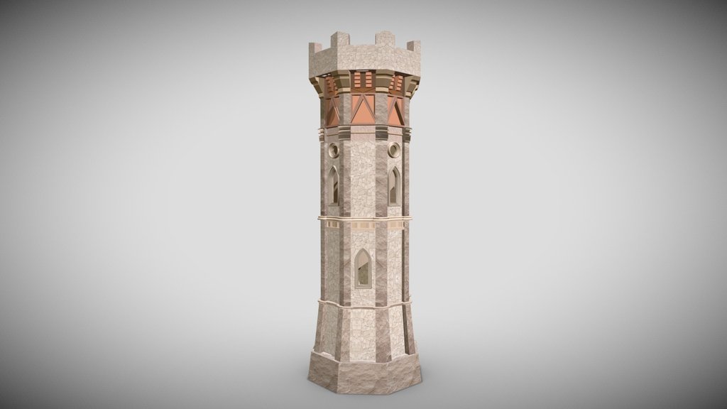 A medieval fortress tower