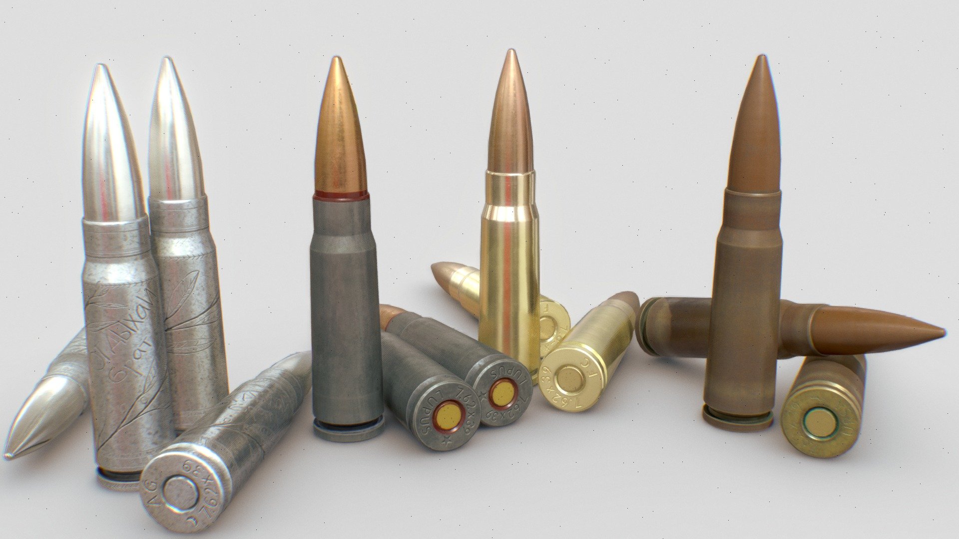 7.62x39mm Bullets - Buy Royalty Free 3D model by ChickenHatMan [aafc396