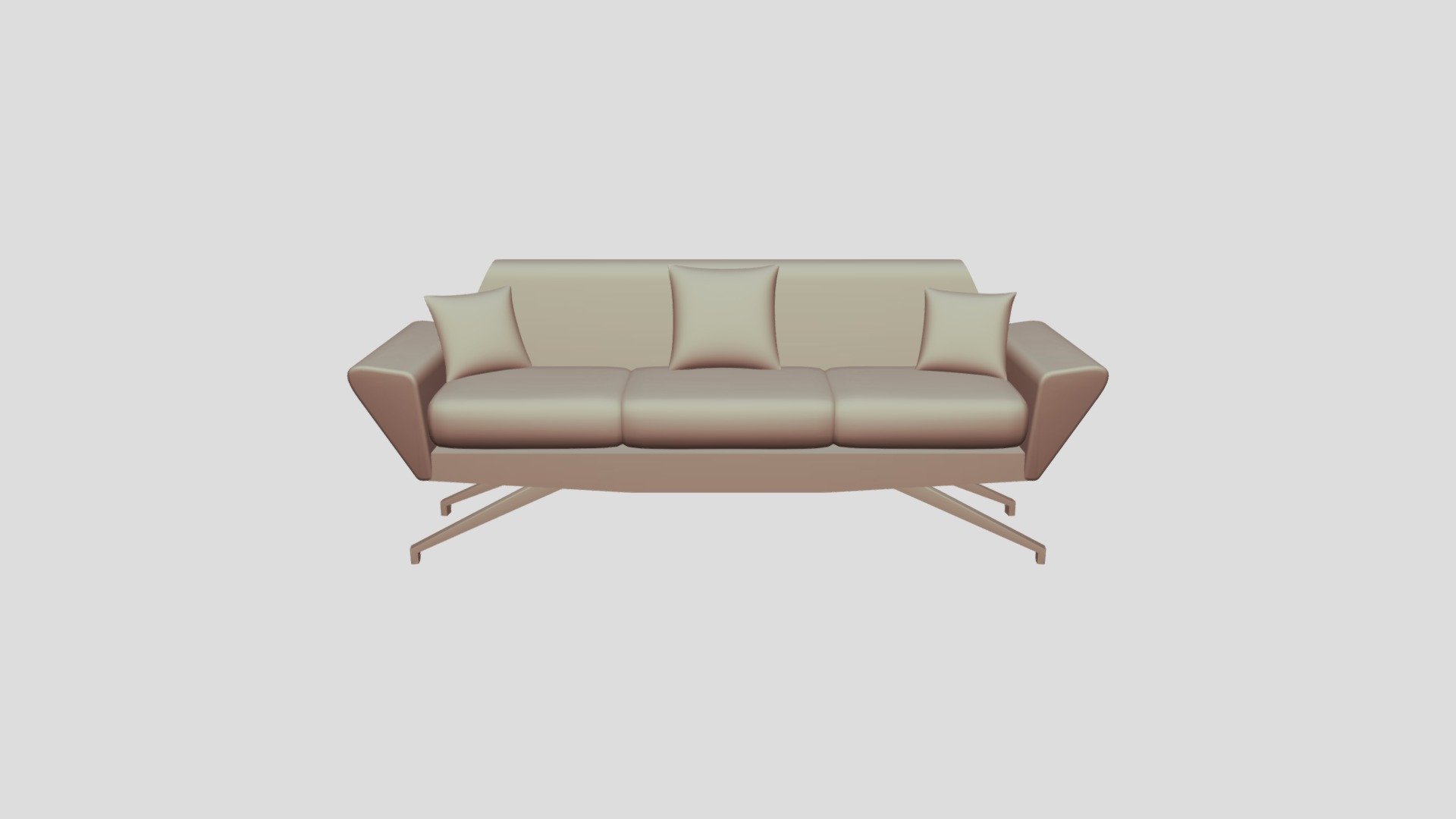 Postmodern inspired couch (Not Textured) - 3D model by Lilly-Rose ...
