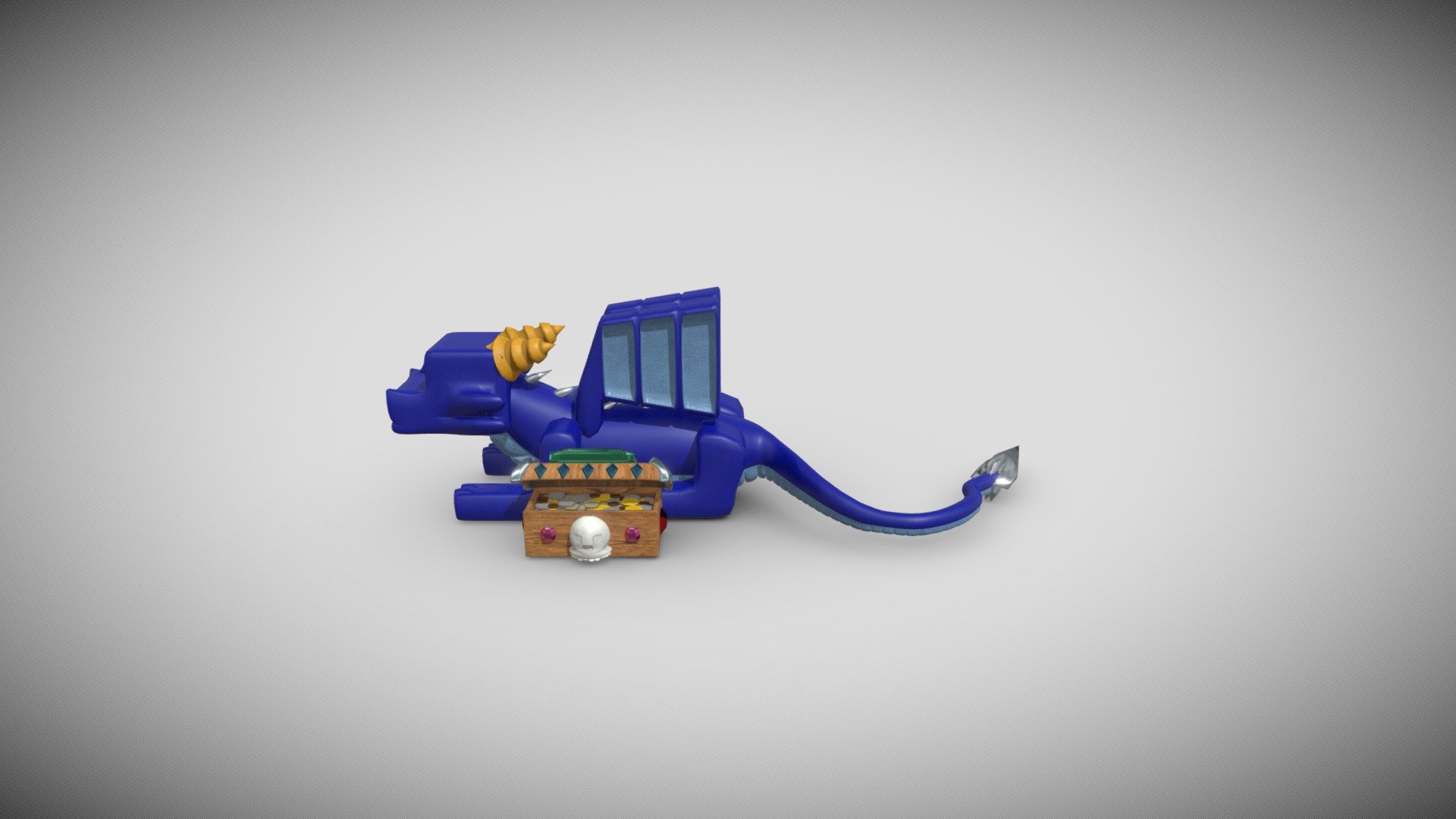 Treasure Chest With Dragon