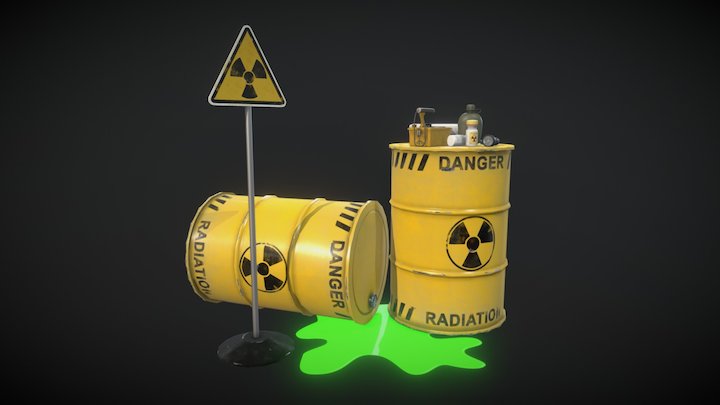 Radiations Props 3D Model