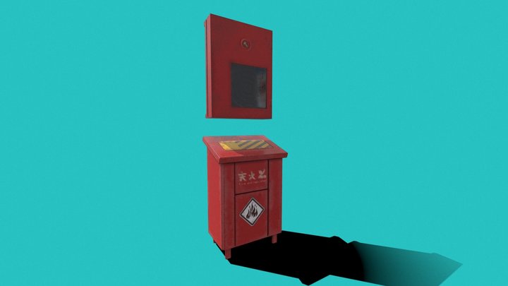 Fire Extinguisher Box [ ZenlessZoneZero Fanart ] 3D Model
