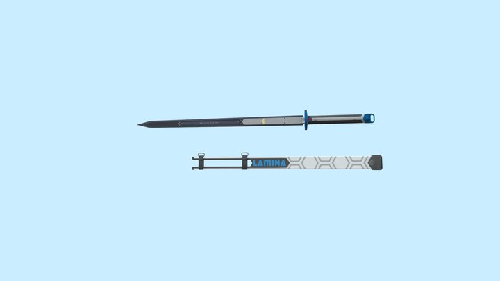 Ansis Double-Edged Sword 3D-Model. 3D Model