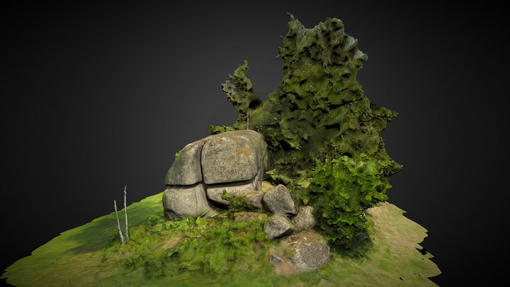 Granitfindling (Waldviertel, Austria) – Gratis 3D-model STL