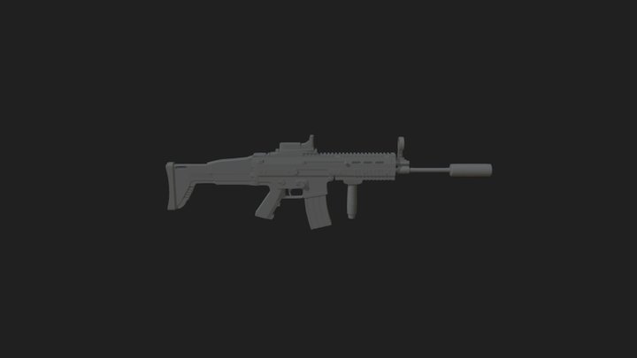 FN SCAR-L Weapon / Gun 3D Model