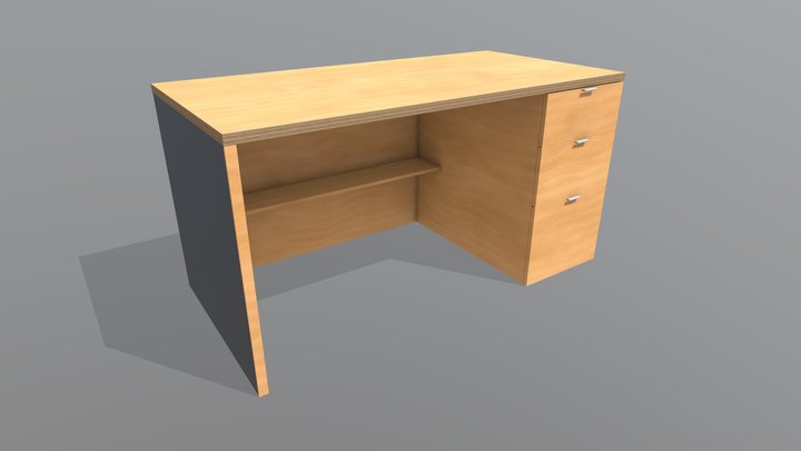 Office Desk 3D Model
