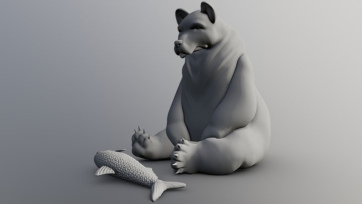 Day 2 - Thrifty Bear – Free 3D Model STL