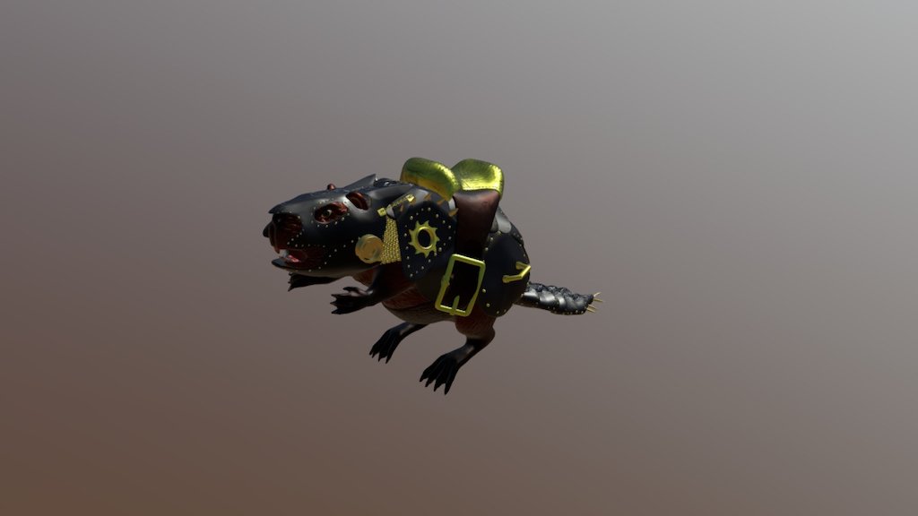 Beaver in armor - 3D model by e_maznin [ab01cad] - Sketchfab