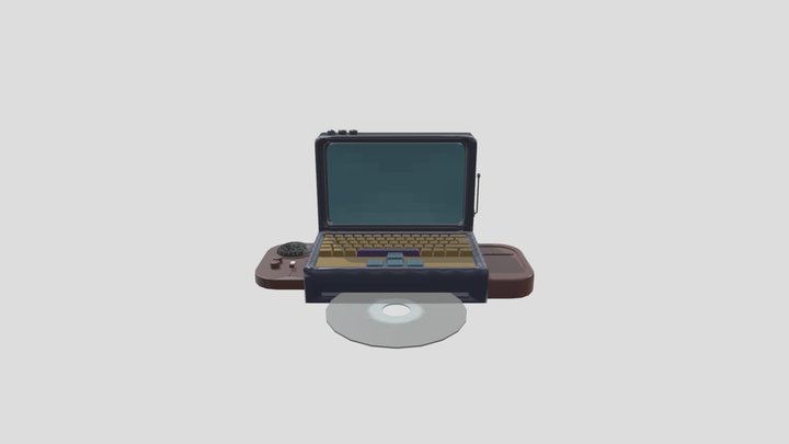 Cyberdeck WIP 3D Model