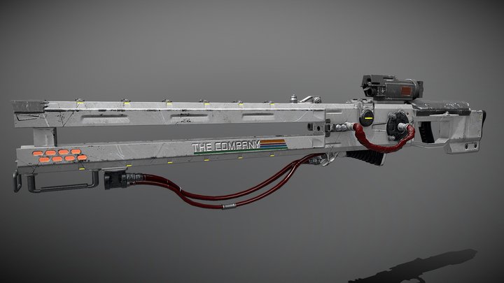 Unfortunate Spacemen Rail Gun 3D Model