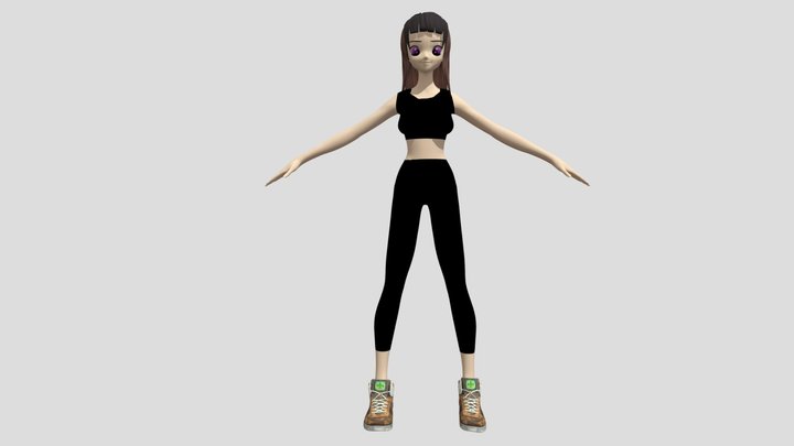 Anime Character 3D Model