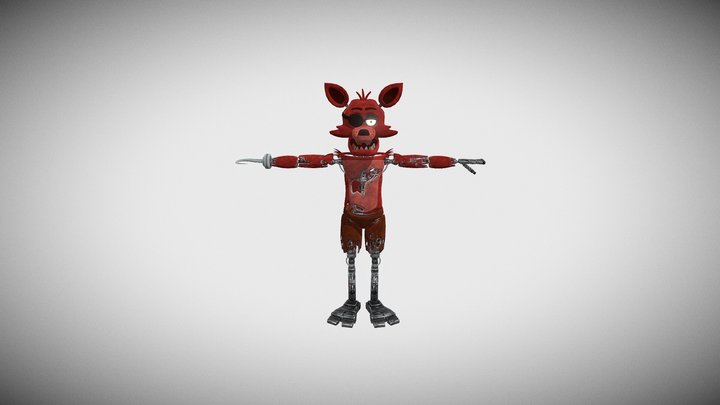 foxy the pirate fox special delivery 3D Model
