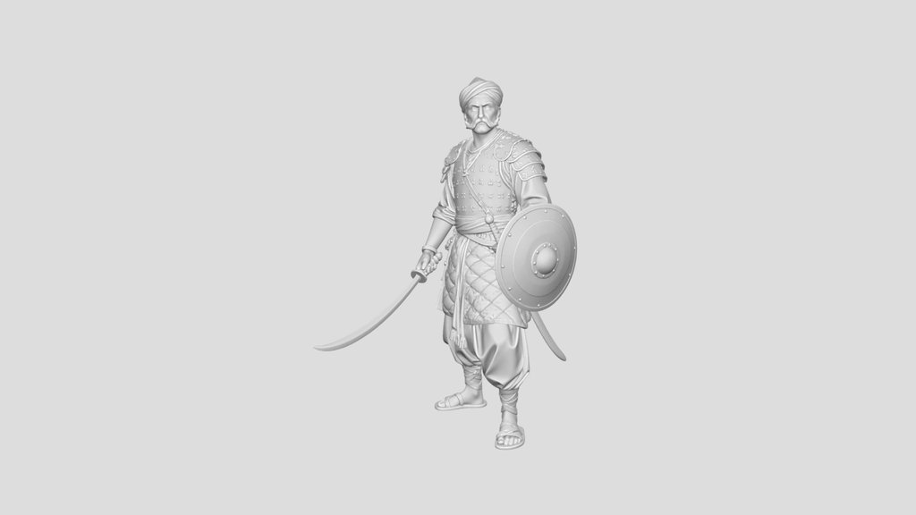 Sunset Rajput Warrior
