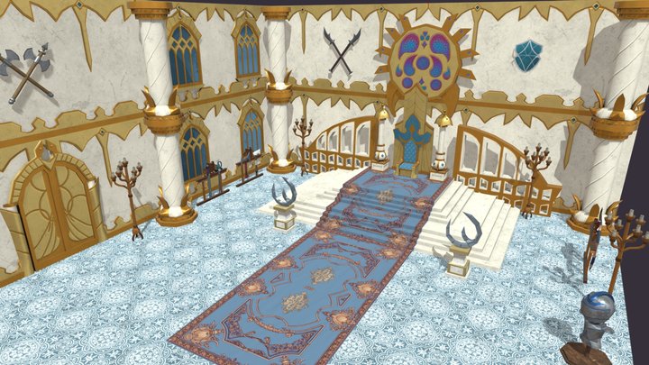 Throne Room 3D Model