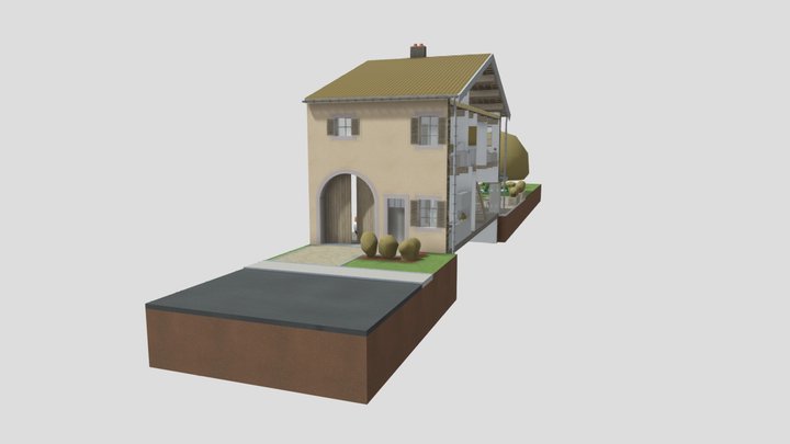 La maison lorraine traditionnelle : Type 5 3D Model