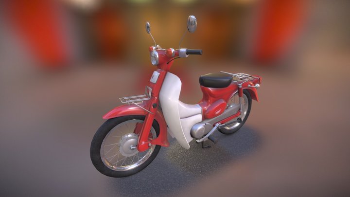 Honda super cub 3D Model