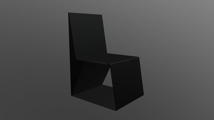 Sheet Metal Chair 3D Model