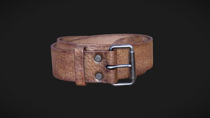 Leather belt (FREE) 3D Model