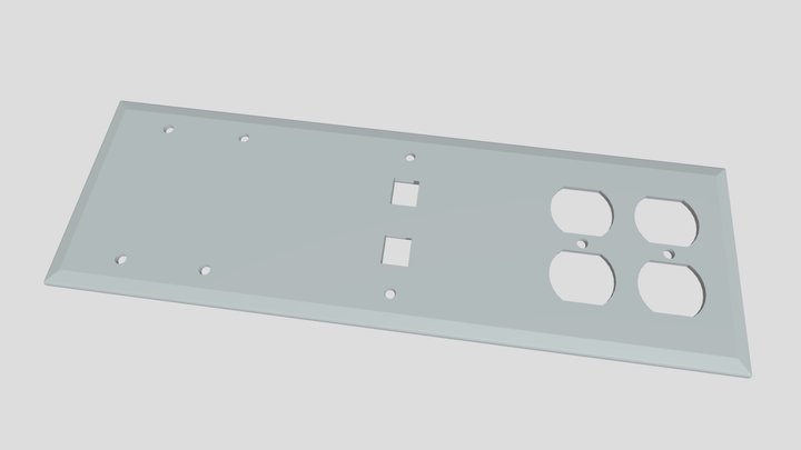 3_ Plates_in_1 3D Model